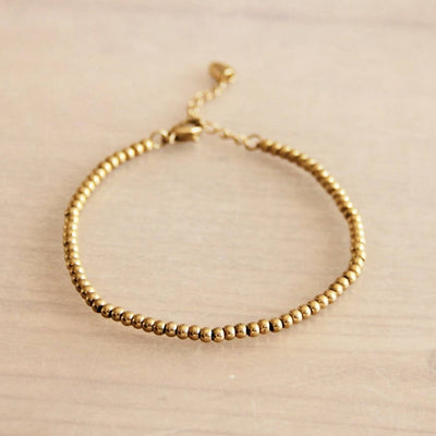 Pulsera de acero con cuentas «Small» - oro