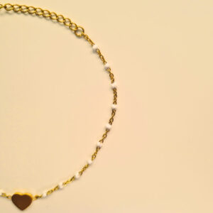 Pulsera Blanco Corazón